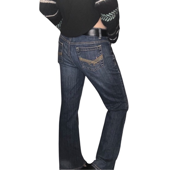 Tommy Hilfiger Hope Boot Classic Blue Women Jeans Sz 6 Casual Retro Streetwear - Picture 3 of 8